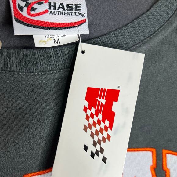 Chase Authentics Tony Stewart Sweatshirt Unisex Medium Gray Nascar Racing #20 - Picture 5 of 7